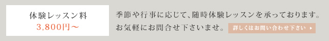 体験レッスン料