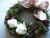 X'mas wreath ~fresh wreath~