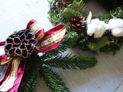 X'mas wreath ~fresh wreath~