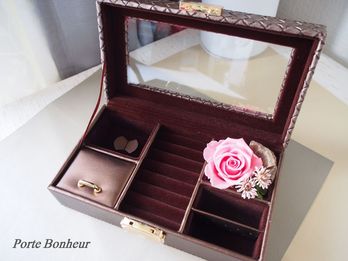 jewellery box(brown)【フラワーアレンジメント】