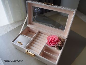 jewellery box(white)【フラワーアレンジメント】